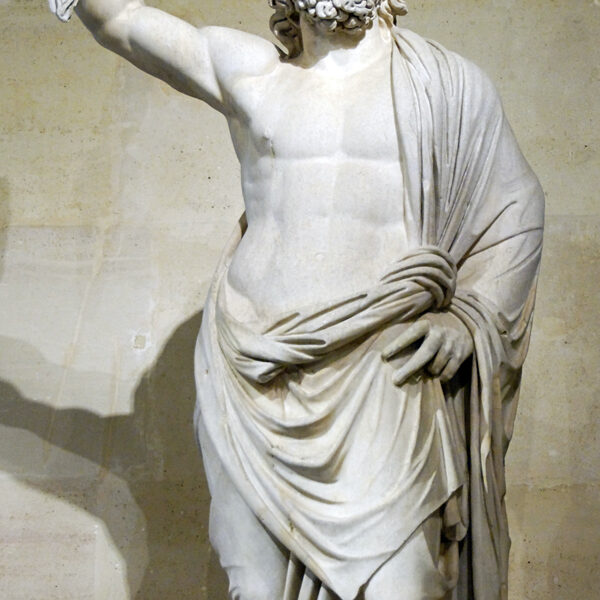ZEUS PORTANDO EL TXIMISTU O LANZA DEL DESTINO QUE EMITIA RAYO LASER
