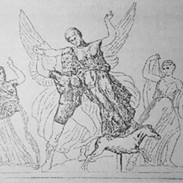 ZEUS CON LAS MARIAS Y EL KABALLO ZEMARRON QUE SU MADRE LE CREO CON INGENERIA GENETIKA