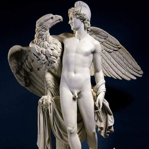 ALEXANDER NEXT TO THE EAGLE IS THE TOTEM HE CHOSE AS AVATAR